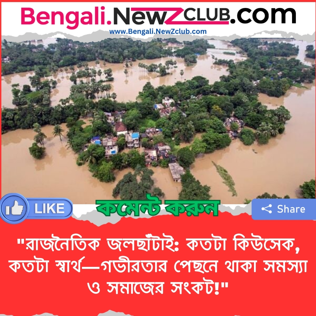 “রাজনৈতিক জলছাঁটাই: কতটা কিউসেক, কতটা স্বার্থ—গভীরতার পেছনে থাকা সমস্যা ও সমাজের সংকট!”