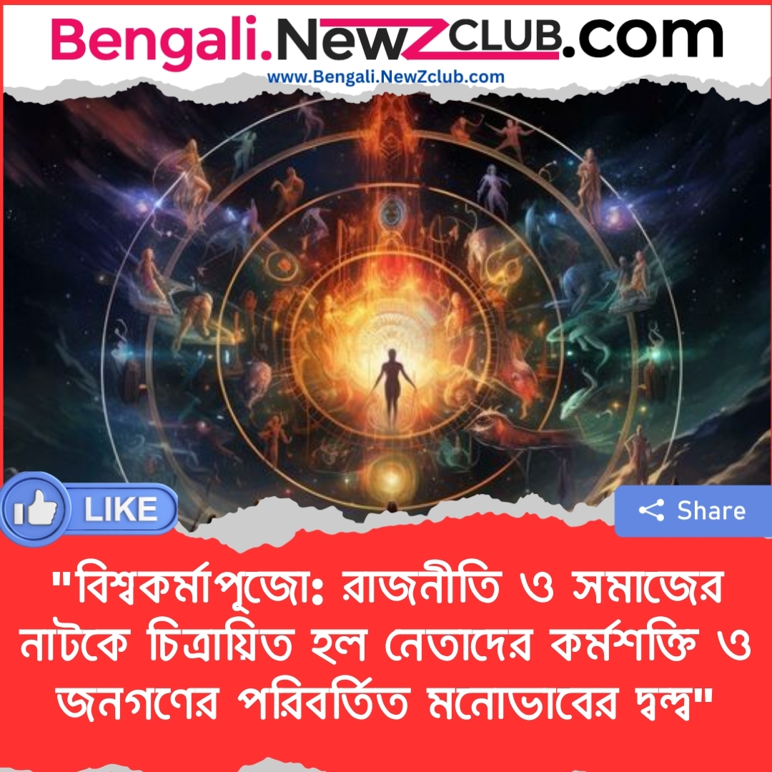 “বিশ্বকর্মাপূজো: রাজনীতি ও সমাজের নাটকে চিত্রায়িত হল নেতাদের কর্মশক্তি ও জনগণের পরিবর্তিত মনোভাবের দ্বন্দ্ব”