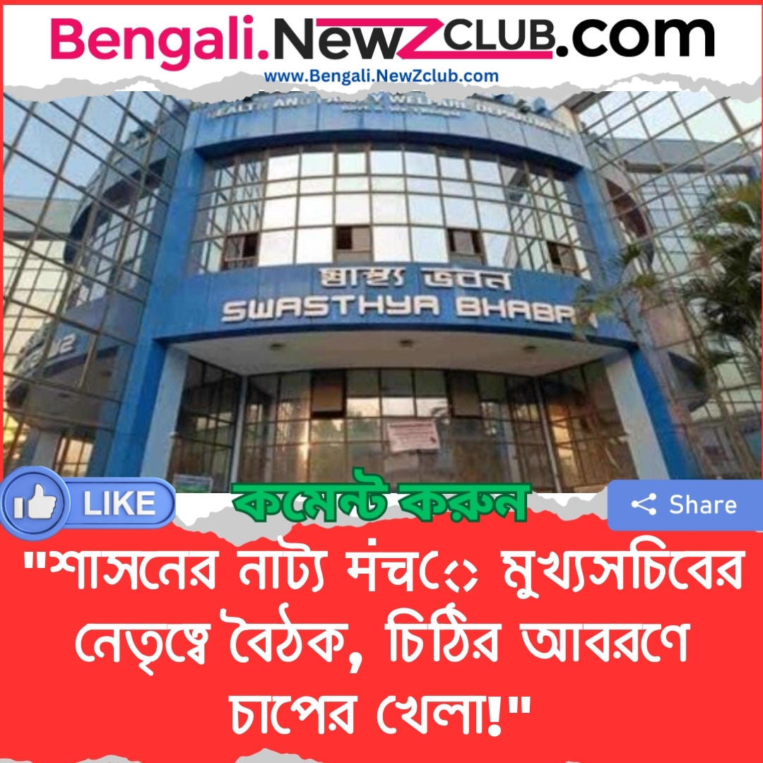 “শাসনের নাট্য मंचে মুখ্যসচিবের নেতৃত্বে বৈঠক, চিঠির আবরণে চাপের খেলা!”