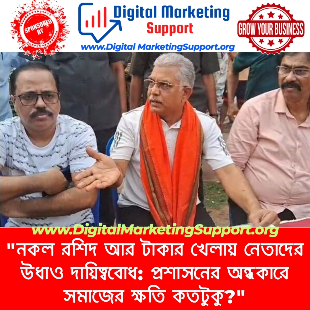 “নকল রশিদ আর টাকার খেলায় নেতাদের উধাও দায়িত্ববোধ: প্রশাসনের অন্ধকারে সমাজের ক্ষতি কতটুকু?”