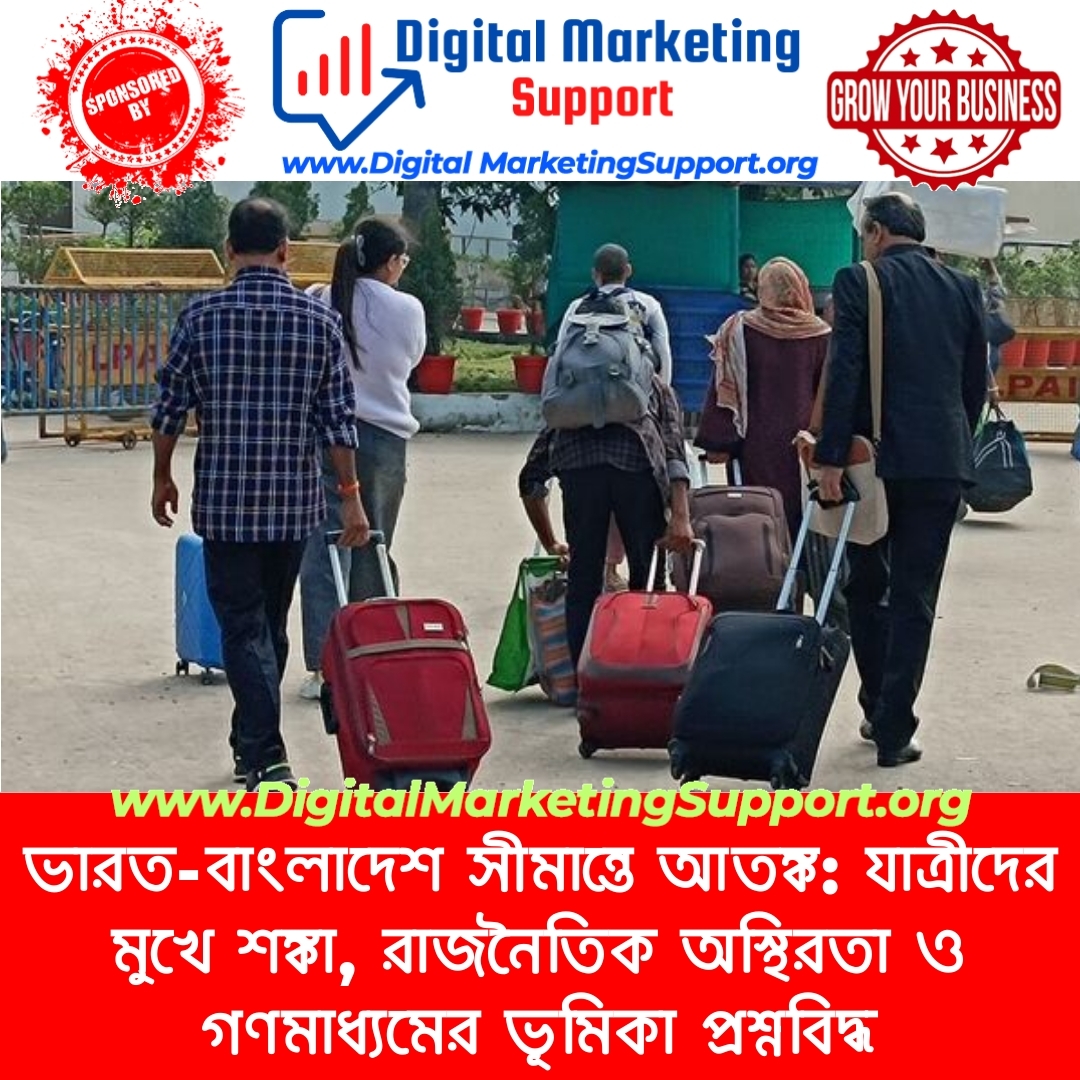 ভারত-বাংলাদেশ সীমান্তে আতঙ্ক: যাত্রীদের মুখে শঙ্কা, রাজনৈতিক অস্থিরতা ও গণমাধ্যমের ভূমিকা প্রশ্নবিদ্ধ